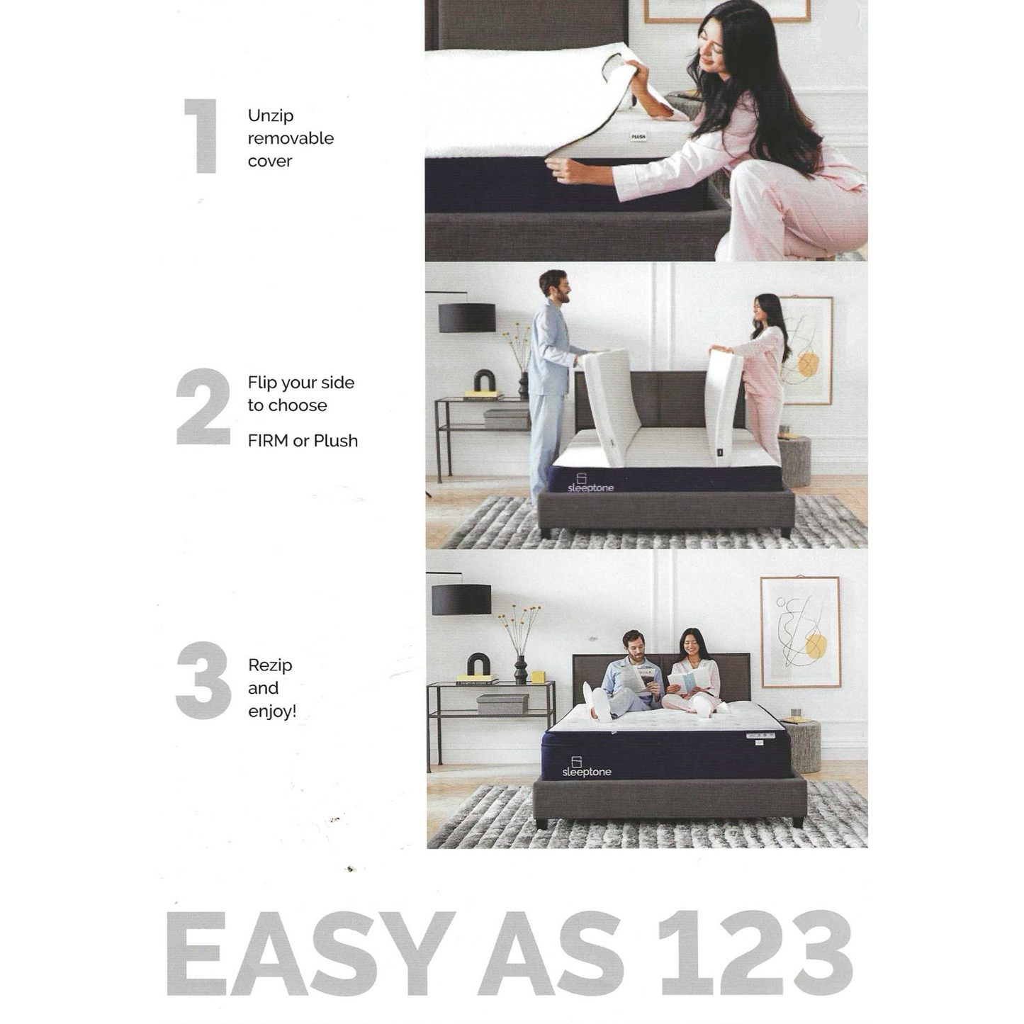 12-Inch Selectable Comfort Hybrid Spring Mattress