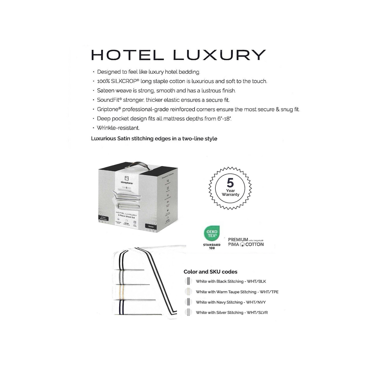 Hotel Luxury® 7-Piece Sheet Set