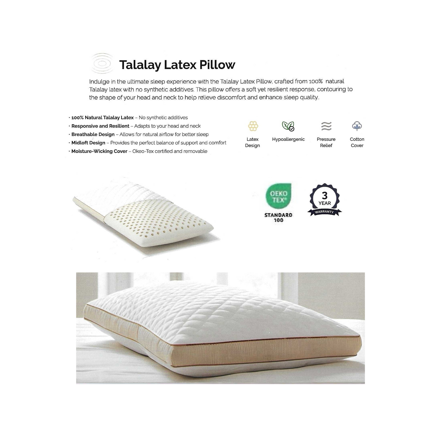 Talalay Latex Pillow