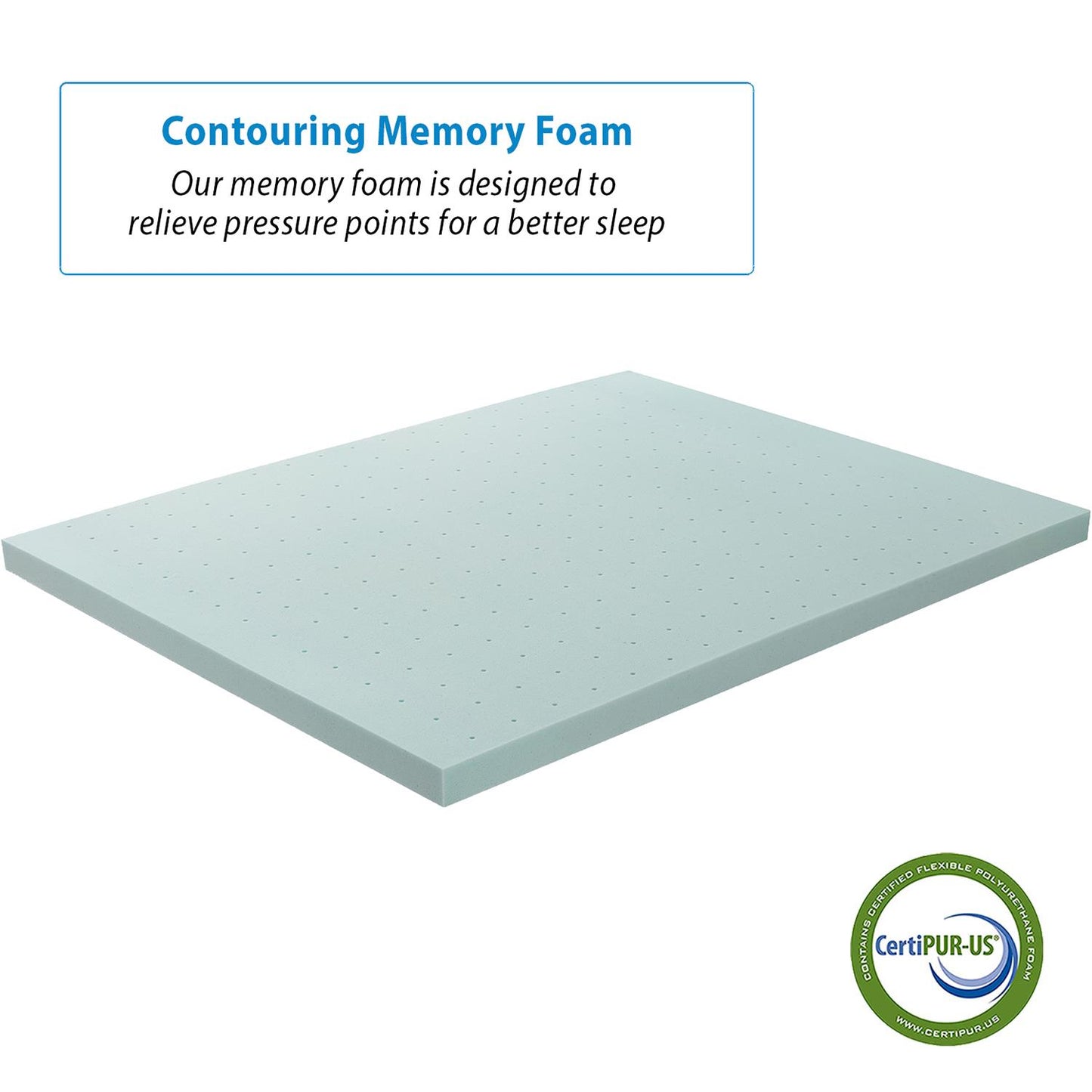 Gel Infused Memory Foam Bedding Mattress Topper