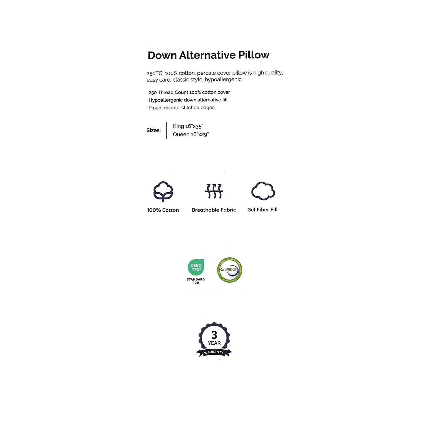 Down Alternative Pillow