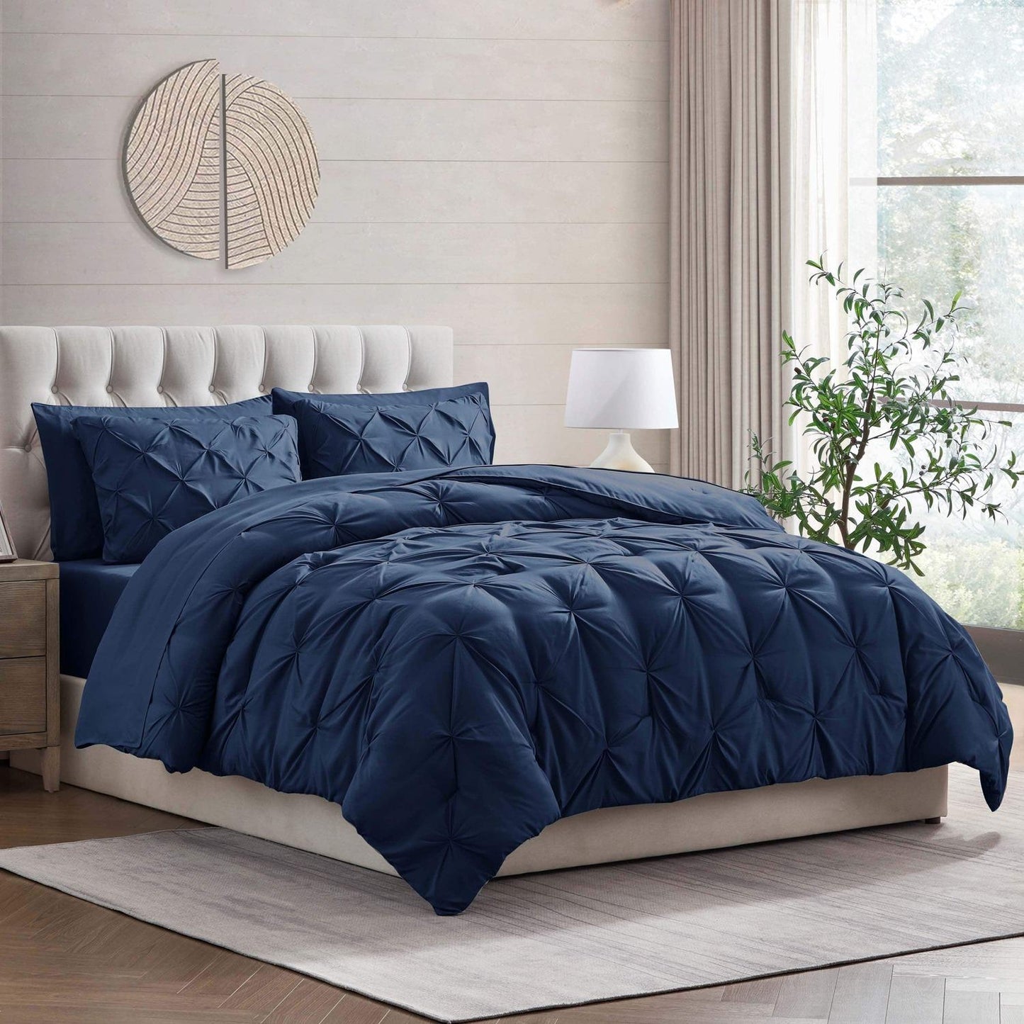 Pinch Pleated Bed-in-a-Bag Bedding Set