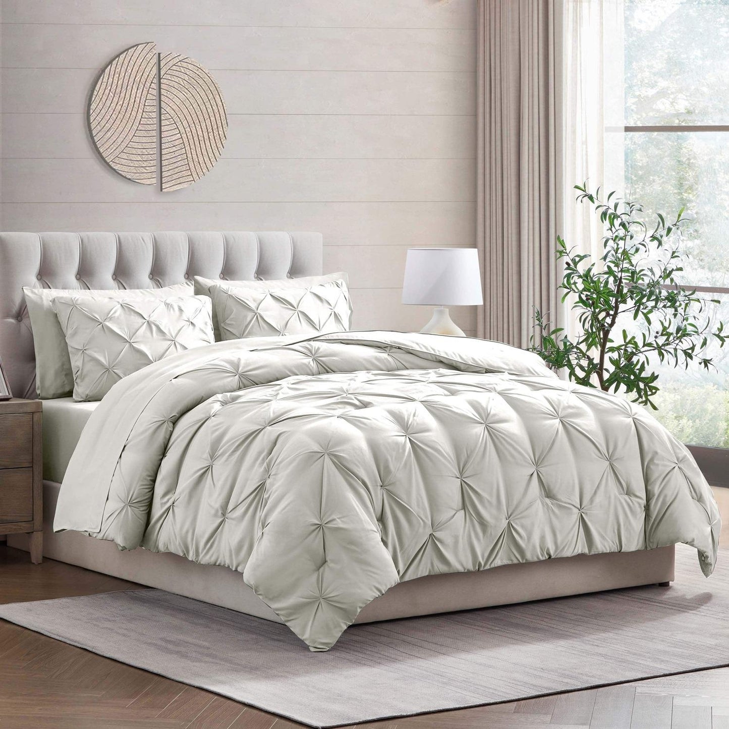 Pinch Pleated Bed-in-a-Bag Bedding Set