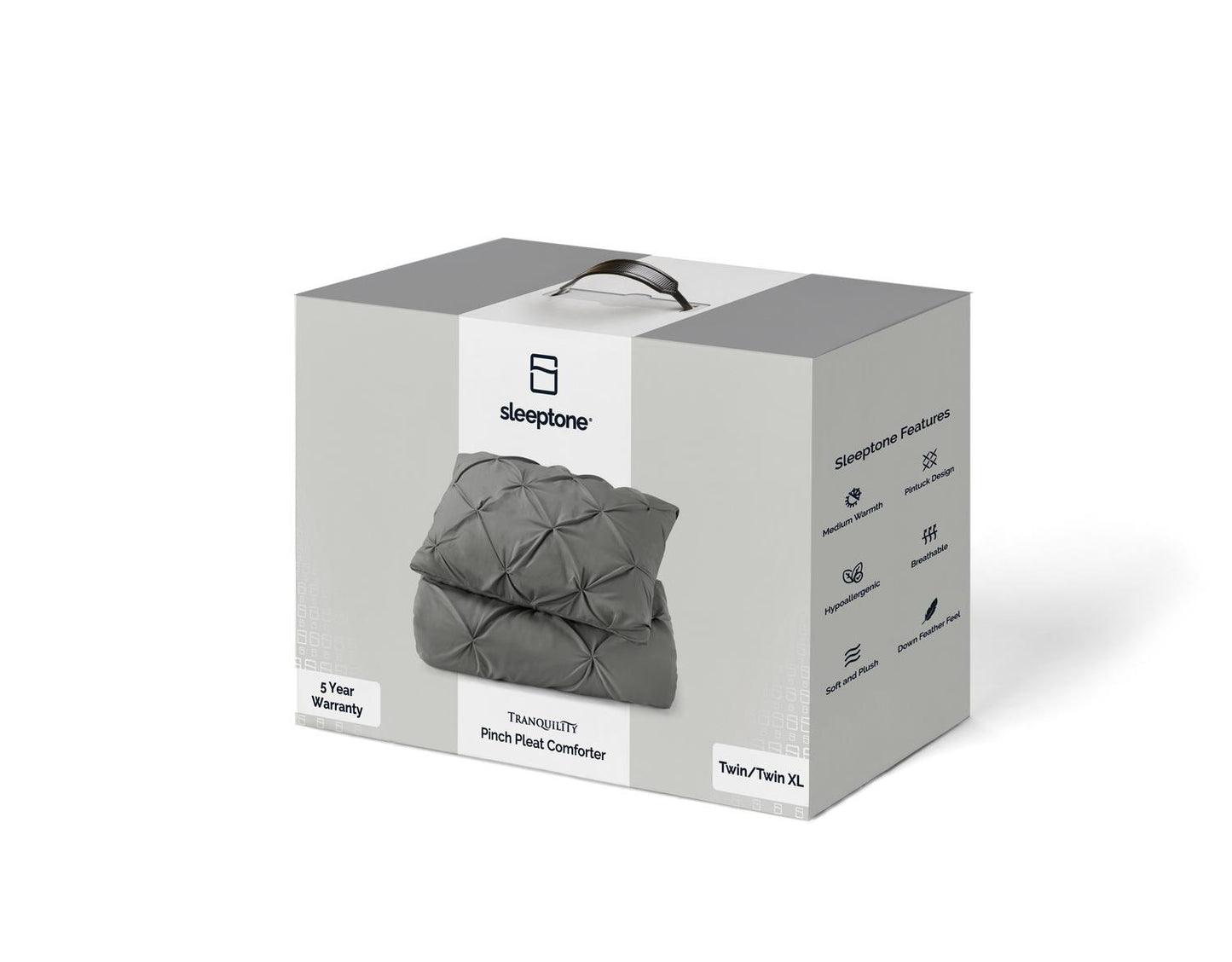 Tranquility® Pinch Pleat Comforter with Matching Pillow Shams